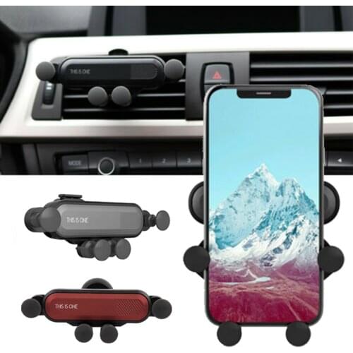 Air Outlet Gravity Stand Car Phone Holder 360 Rotation Universal Bracket for Iphone Xiaomi Huawei Samsung