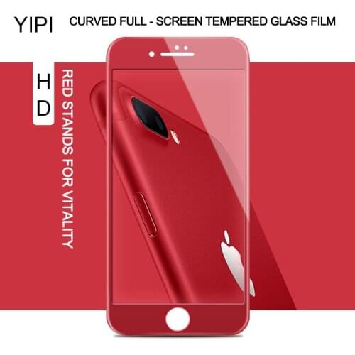 YIPI For Iphone7 Plus 3D tempered glass Protective Film 0.26mm 9H Tempered Glass for Iphone 7Plus Screen Protector Free shipping