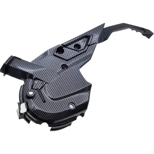 2Pcs Carbon Fiber Pattern Engine Cover Protection Case Left Engine Box Front Cover for Honda ADV150 PCX150 2019-2021