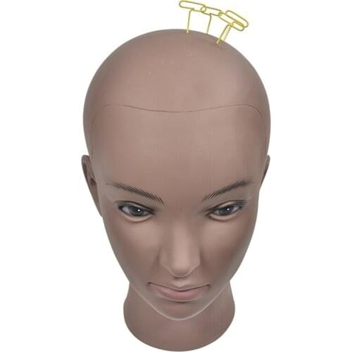 Female Manikin Model Wig Making Styling Practice Hairdressing Cosmetology Bald Mannequin Head Hat Headwear Display Make Up Tools