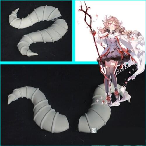 1 Pair Arknights Eyjafjalla Cosplay Horns Headwear Props Sheep Horns Halloween Carnival Party Masquerade Cosplay Accessories