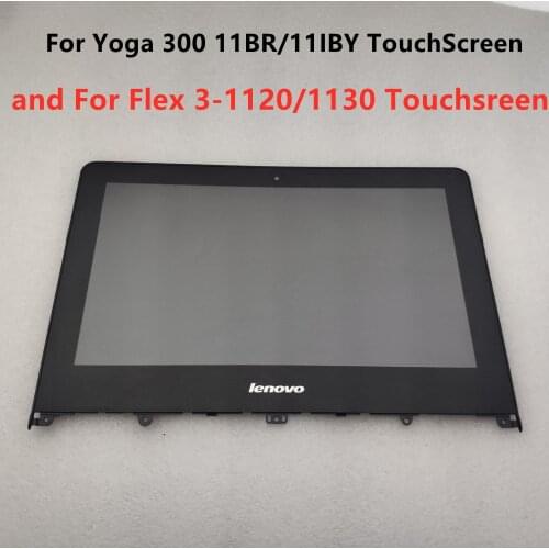 11.6 Inch Flex 3-1120 1130 Touch Glass Digitizer Assembly + Bezel For Lenovo Yoga 300 11IBR 11IBY