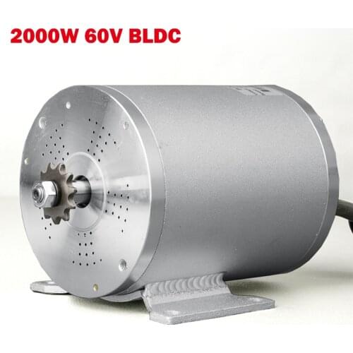 2018 New 60V 2000W Electric Bike Brushless Motor For Scooter Bicycle Engine Tricycle Wheelbarrow BLCD For e- Bike 60V Battery