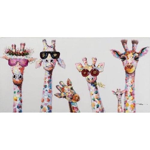 5D Diy Diamond Painting Animal Giraffe Cross Stitch Kits Diamond Embroidery 5D Mosaic Christmas DecorationZP-4504