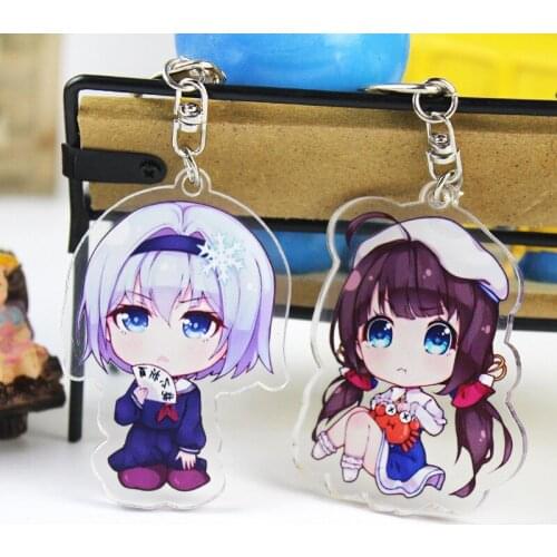 Anime Ryuuou No Oshigoto Keychain Double Sided Acrylic Key Chain Pendant Cosplay Anime Accessories DIY Collection Key Ring Gifts