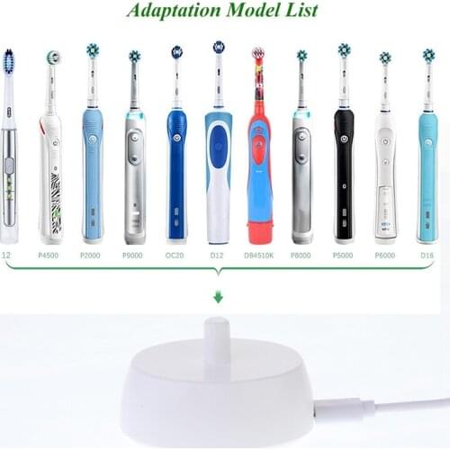 For Braun Oral B Toothbrush Replacement Charger Power Supply Inductive Charging Holder Model 3757 USB Cable