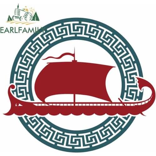 EARLFAMILY 13cm X 11.7cm for Ancient Galley Docking or Shipyard Company DIY Motorcycle Stickers 3D Funny Car Sticker Decal