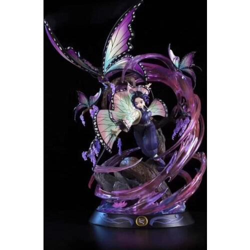 36cm Japanese Anime Demon Slayer: Kimetsu No Yaiba Kochou Shinobu Pvc Action Figure Toy Anime Gk My Girl Collectible Model Doll