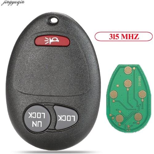 Jingyuqin Remote Control Original Car Key 315Mhz For Chevrolet Colorado Canyon H3 2006-2010 L2C0007T 3 Buttons