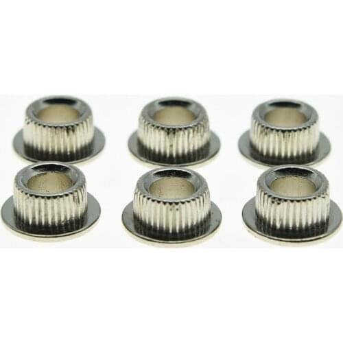 KAISH 20 Sets Nickel METAL Guitar Conversion Bushings Adapter Ferrules for Vintage Tuning Keys
