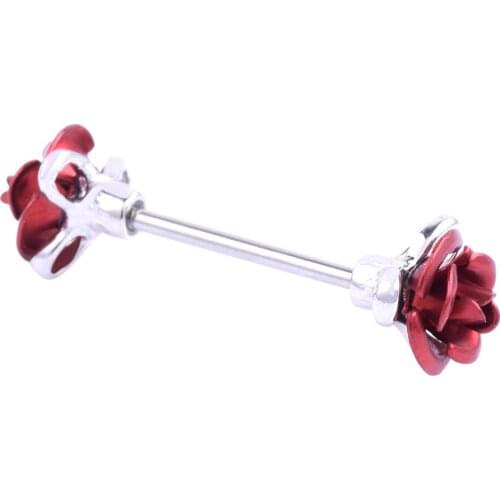 Stainless Steel Nipple Ring Rose Flower Nipple Shield Body Piercing Jewelry for Women Gift NIN668