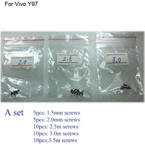 30PCS a set Silver Screw For Vivo Y97 mainboard motherboard Cover Screws Repair Parts For Vivo Y 97