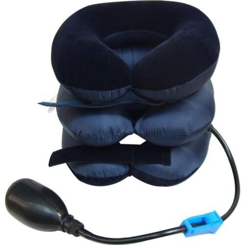 U Neck Pillow Air Inflatable Pillow Cervical Brace Neck Shoulder Pain Relax Support Massager Pillow Air Cushion Traction Soft