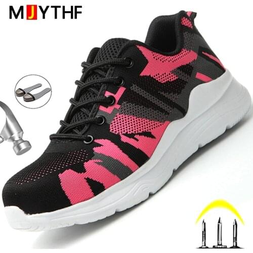 Indestructible Safety Shoes For Women Men Work Boots Anti-puncture Work Sneakers Steel Toe Shoes Work Boots Unisex Safety Boots