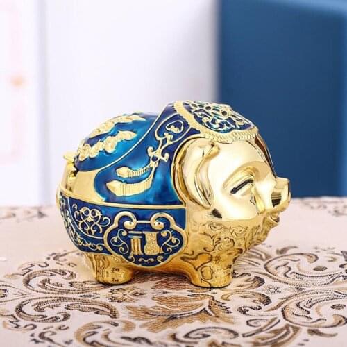 Office Lucky Wreath Ornaments Smoking Holder Organizer Home Decor Retro Ashtray Creative Personality Household Ash Tray