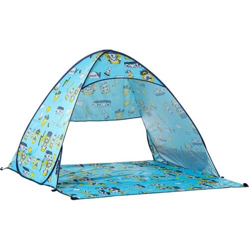 Camping Tent For 2People Pop Up Beach Tent Anti-UV Sun Protection Shelter Printed Portable Outdoor Awning Travel Tent Easy Setup