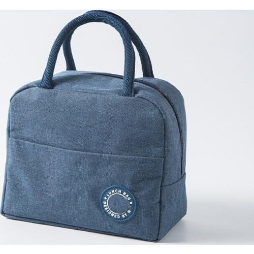 Portable Lunch Bag New Thermal Insulated Lunch Box Tote Cooler Handbag Bento Pouch Dinner Container School Food Storage Bags