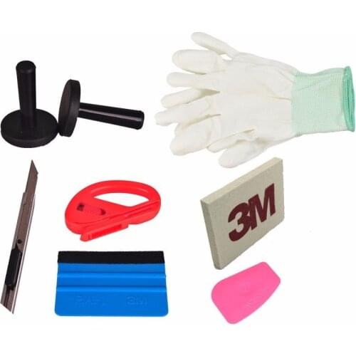 Pro Tool kit Combo Car Wrap Vinyl Tool Kit Squeegee Razor Glove DIY