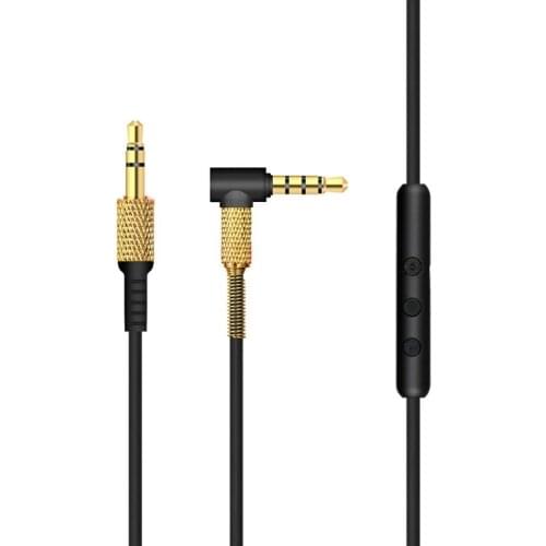 Replacement Audio Cable for Marshall Major II Monitor MID Headphones Cord with Mic & Volume Control Remote LX9B
