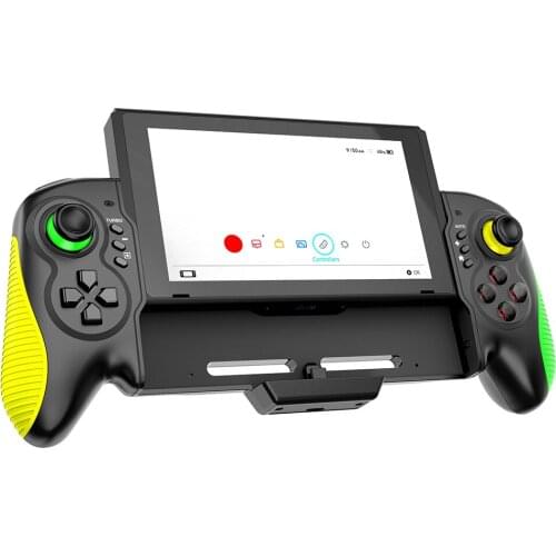 STK-7037 Controller Gyro Turbo Dual Motor Vibration Double Vibration Clear Controller Gamepad for Nintendo Switch 6-Axis