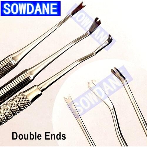Dental Orthodontic Double Ended Ligature Director Curved with Scaler Fine Narrow Dentist Tool Instrument