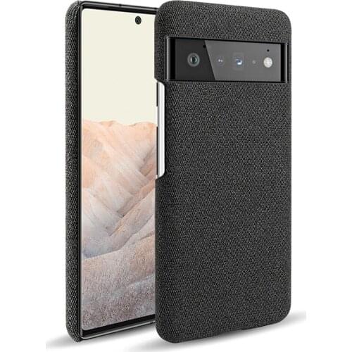 Cloth Leather Case Funda For Google Pixel 6 Pro 4A 5G 3 3A 4 XL 5 5A Pixel4a Pixel5 Pixel6 Slim Retro Cloth Hard PC Phone Cover