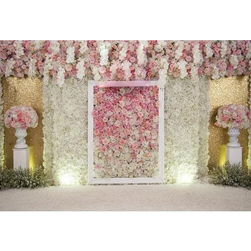 Full flowers wall wedding backgrounds vinyl fotografia birthday photography backdrops for photo studio props photophone lv-2502