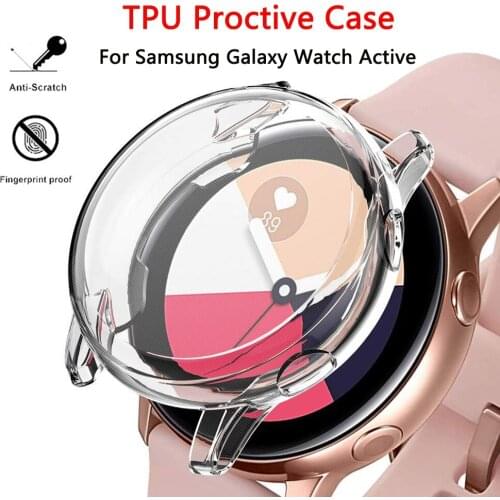 TPU Protective Case For Samsung Galaxy Watch Active Smart Watch Screen Protection Cover Shell For Samsung Galaxy Watch Active