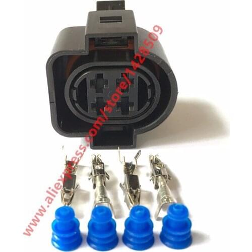10 Sets PA66 4 Pin Female Auto Sealed Wire Harness Electronic Connector