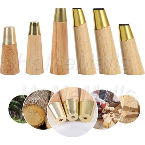1 Piece of Wooden Furniture Legs Oblique Legs Straight Legs TV Cabinet Sofa Table Cabinet Chair Legs with Mounting Accessories