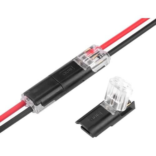 10pcs 2Pin 22-20AWG Scotch Lock Solice Splice Terminal Wire Connector Quick Pluggable Block ELECTRICAL CABLE JOINT For LED Strip