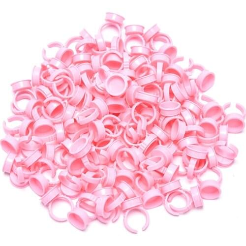 100pcs Disposable Makeup Ring No Divider Tattoo Ink Pigment Holder Cup