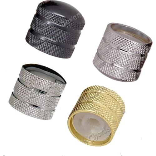 4Pcs 4 Colors Metal Dome Electric Guitar Bass Replacement Volume Tone Control Knobs Turn Buttons guitar accessories