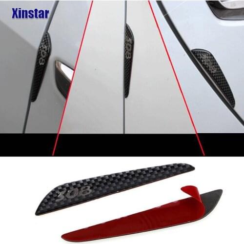4pcs Auto Car Door Guard Edge Corner Protector For Peugeot 208 308