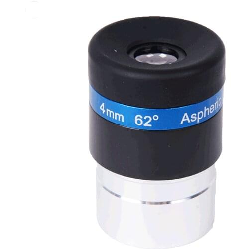 62 Degrees 4mm Wide Angle Eyepiece Aspherical Astronomical Telescope Accessories 1.25 Inch 31.7mm