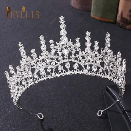 A52 Austrian Crystal Bridal Headwear Crowns and Tiaras Headpiece Rhinestone Hair Jewelry Wedding Headwear Baroque Headband