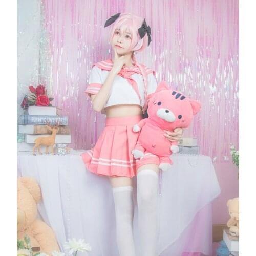 Anime Fate/Apocrypha COSPLAY Ayase Eli COS Halloween cosplay Sailor suit anime costume JK student Costumes
