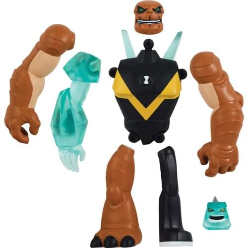 ORIGINAL Ben 10 Action Figures-Omni-Glitch Heroes Diamondhead Hunmungousaur Kids Tops Dress Wear Accessories Clothes Doll Toy