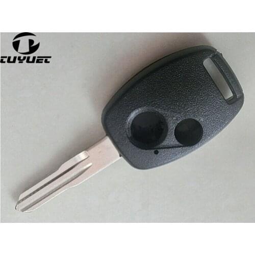 WITHOUT GROOVE INSIDE REPLACEMENT BLANK CASE 2 BUTTONS FOR HONDA ACCORD 2.3 OLD ODYSSEY ETC. REMOTE KEY FOB SHELL