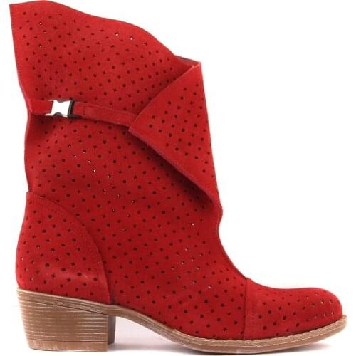 Sail Lakers-Genuine Leather Women Boots Summer Autumn Shoes Vintage Boots Wedge Shoes Woman Fashion Ladies Shoes Casual Female Ankle Boots Made in Turkey ботинки женские