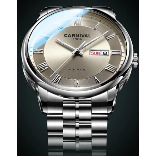 Automatic Mechanical Watch Men Luminous Wristwatch Steel Luxury Brand Business Watches MIYOTA Movement Sapphire Glass