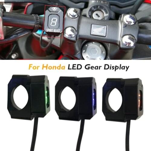 Digital Indicator Direct Mount 1-6 Speed LED Gear Display Holder for Honda CB500F CB600F CB500X CBR1000RR CB300R
