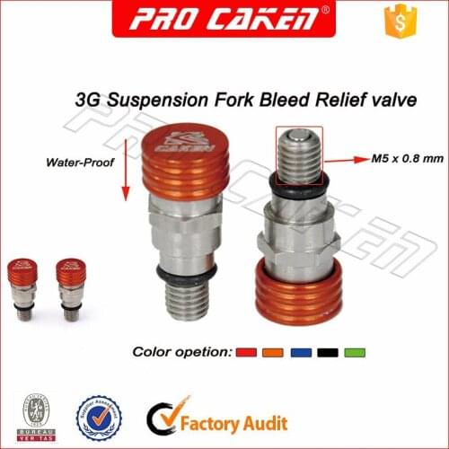 CNC M5 0.8MM Kayaba Showa Inverted Fork top Bleeder AIR Relief Valve for honda cr 125 cr250 crf450r crf450x crf 250r