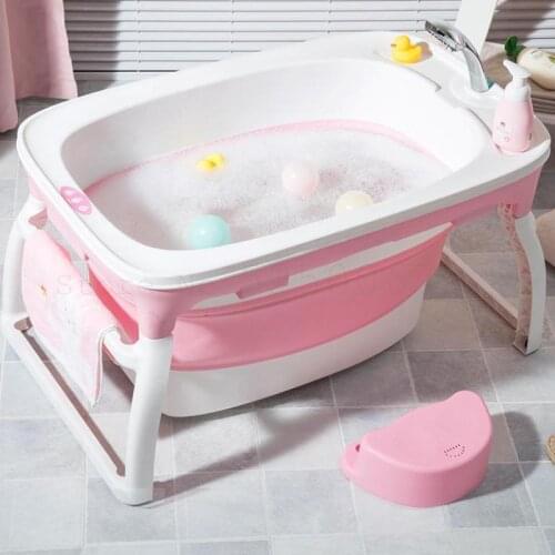 Baby Bathtub Folding Bathtub Baby Bathtub Bucket Can Sit And Lie Childrens Household Bathtub Childrens Supplies