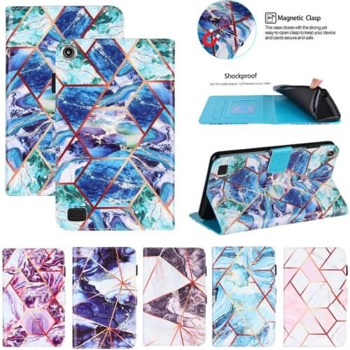 For Samsung Galaxy Tab S6 Lite Case SM-P610 P615 Book Cover Marble Pattern Flip Case for Samsung Galaxy Tab S6 Lite 10.4 Tablet