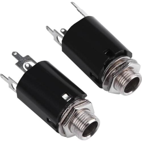 2Pcs Guitar Endpin Jack 6.35mm Input for Electric Guitar Bass Output Parts High Quality Guitar Parts & Accessories New Arrival