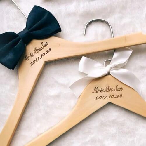 Personalized Custom Bride Wedding Dress Bridesmaid Hangers Personalized Bride And Groom Dress Hangers Wedding Hangers With Names
