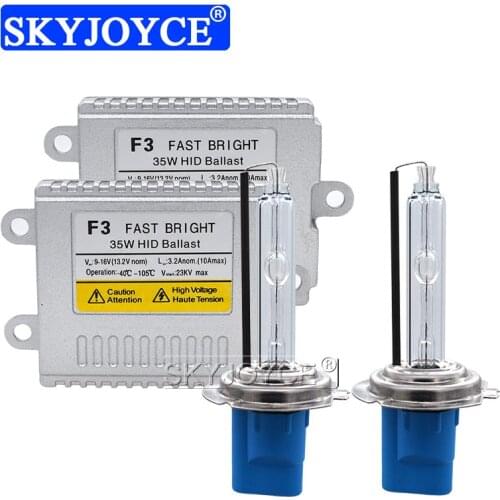 SKYJOYCE 35W H11 5500K H1 H3 H7 9005 9006 D2H Car Headlight Kit AC 12V Fast Bright Quick Start Bulb Ballast HID Conversion Kit