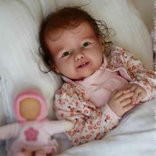 NPK 30inch Huge Baby Reborn Doll Kit Toddler Madeleine with Body and Eyes DIY Unfinished Doll Parts Full Set