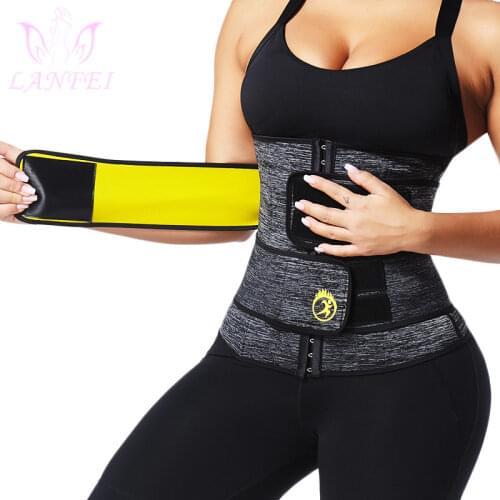 LANFEI Waist Trainer Body Shapers Belt Women Hot Neoprene Weight Loss Belly Control Sweat Strap Firm Waste Trainers Corset Band